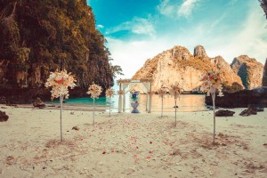 Spectacular beach wedding location Phuket Thailand